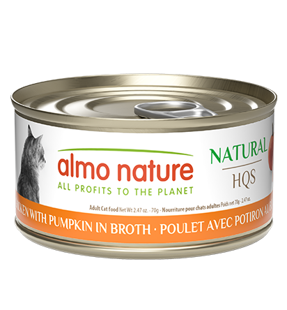 Almo Nature Natural HQS Chicken with Pumpkin in broth Cat Wet Food