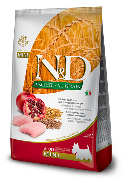 Farmina N&D Ancestral Grain Chicken & Pomegranate Mini Dog Food