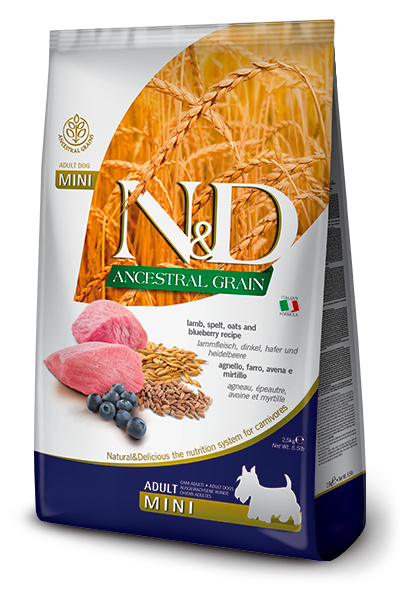 Farmina N&D Ancestral Grain Lamb & Blueberry Mini Dog Food