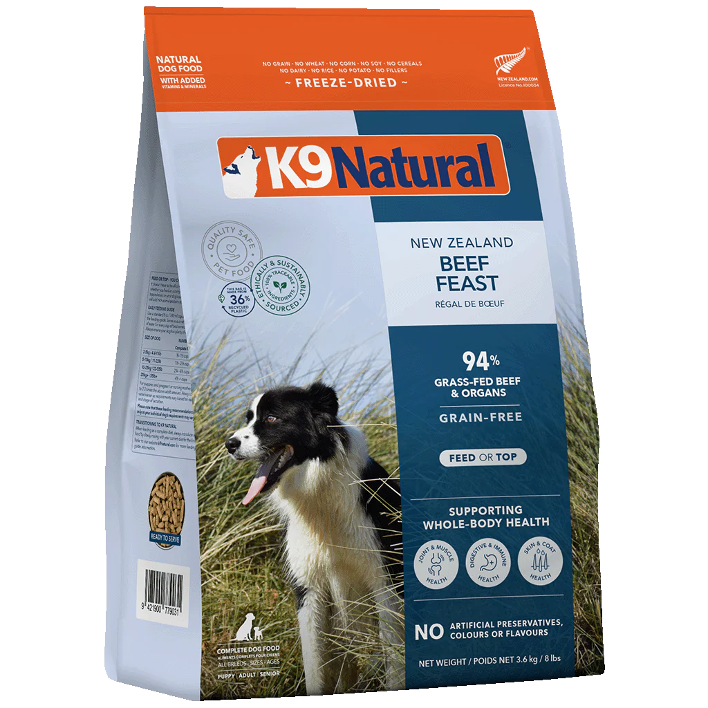 K9 Natural Beef Feast Freeze-Dried Dog Food