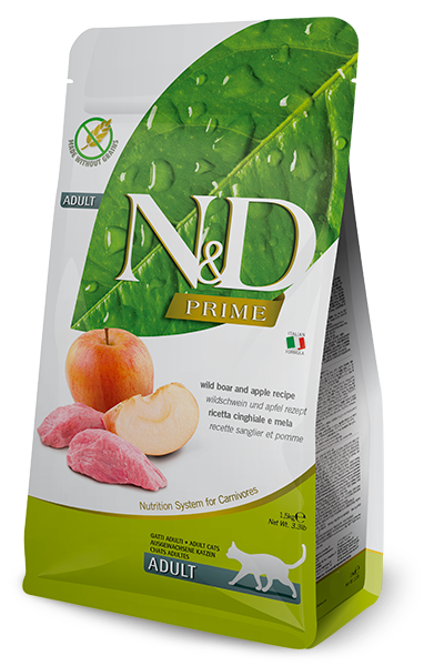 Farmina N&D Prime Wild Boar & Apple Cat Dry Food