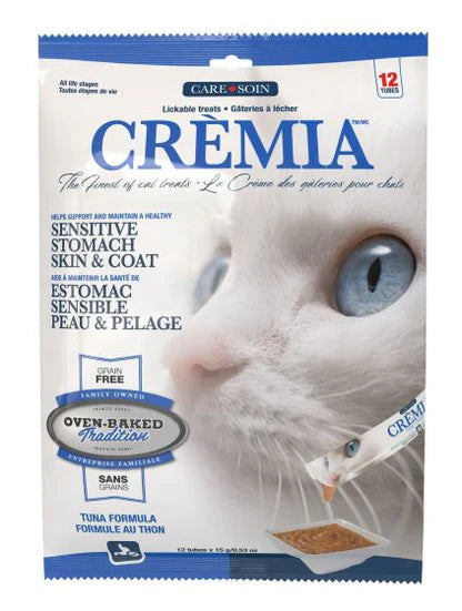 Oven-Baked Tradition Crèmia Lickable Treats Grain-Free Skin & Stomach Tuna Cat Treats