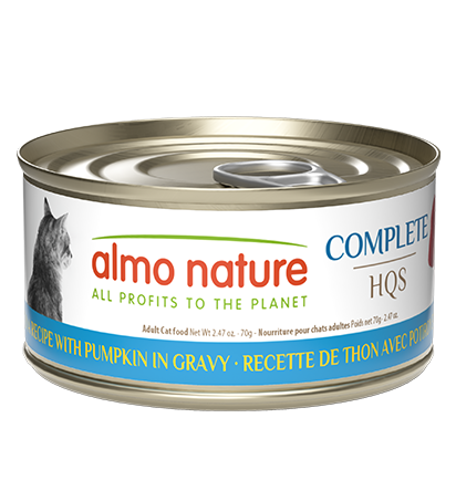 Almo Nature Complete HQS Tuna Recipe with Pumpkin in gravy Cat Wet Food