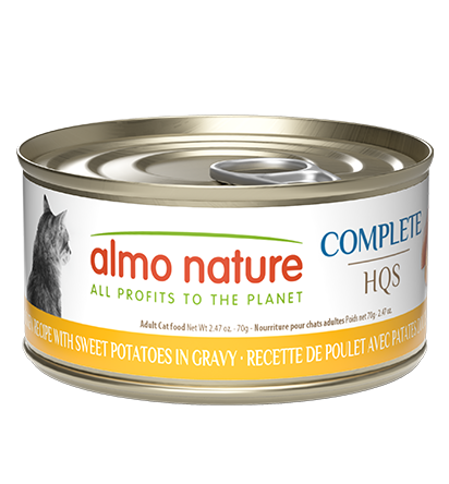 Almo Nature Complete HQS Chicken Recipe with Sweet Potatoes in gravy Cat Wet Food
