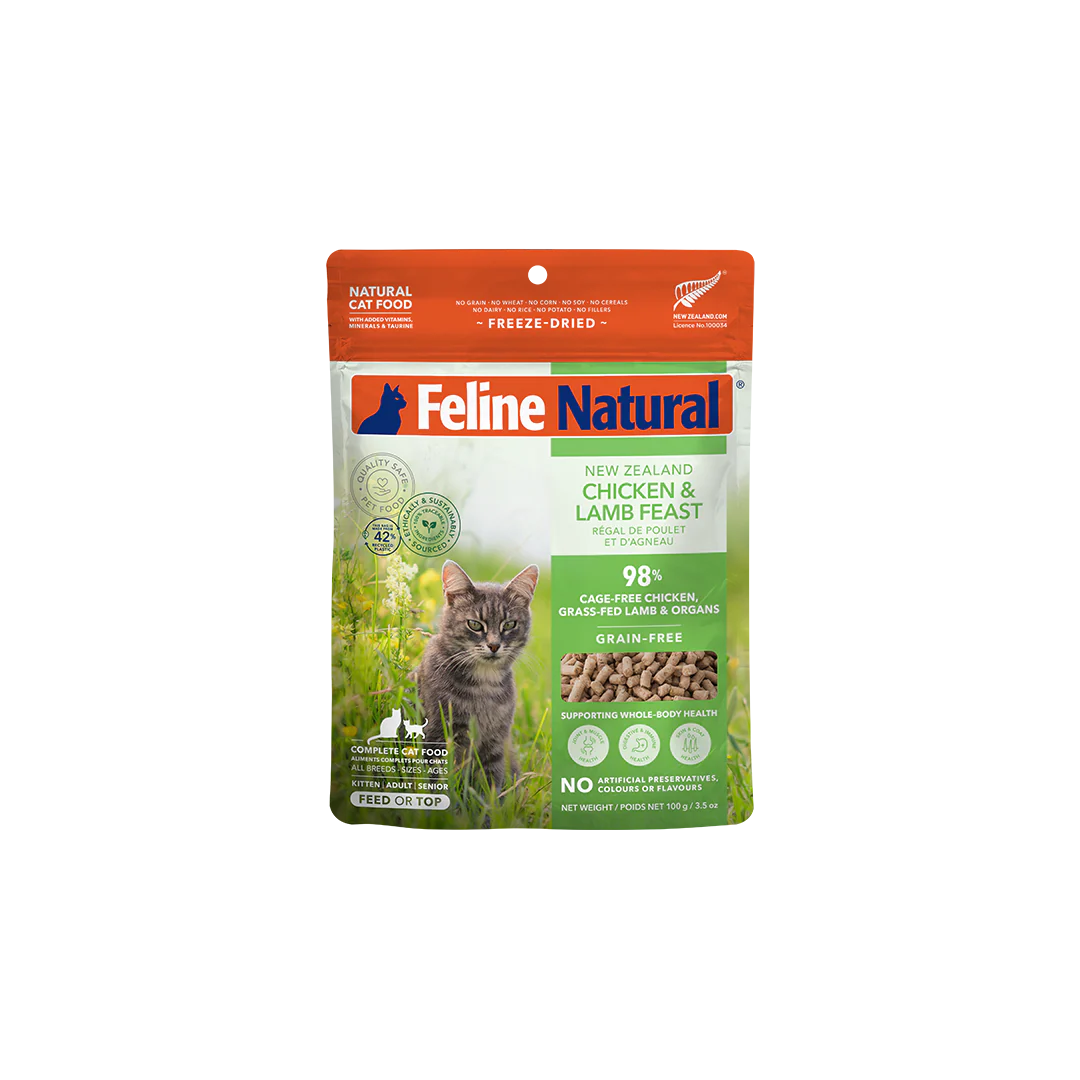Feline Natural Chicken & Lamb Freeze-Dried Cat Food