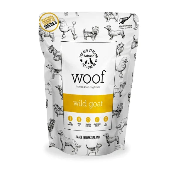 NZPF Woof Freeze Dried Goat Dog Treats