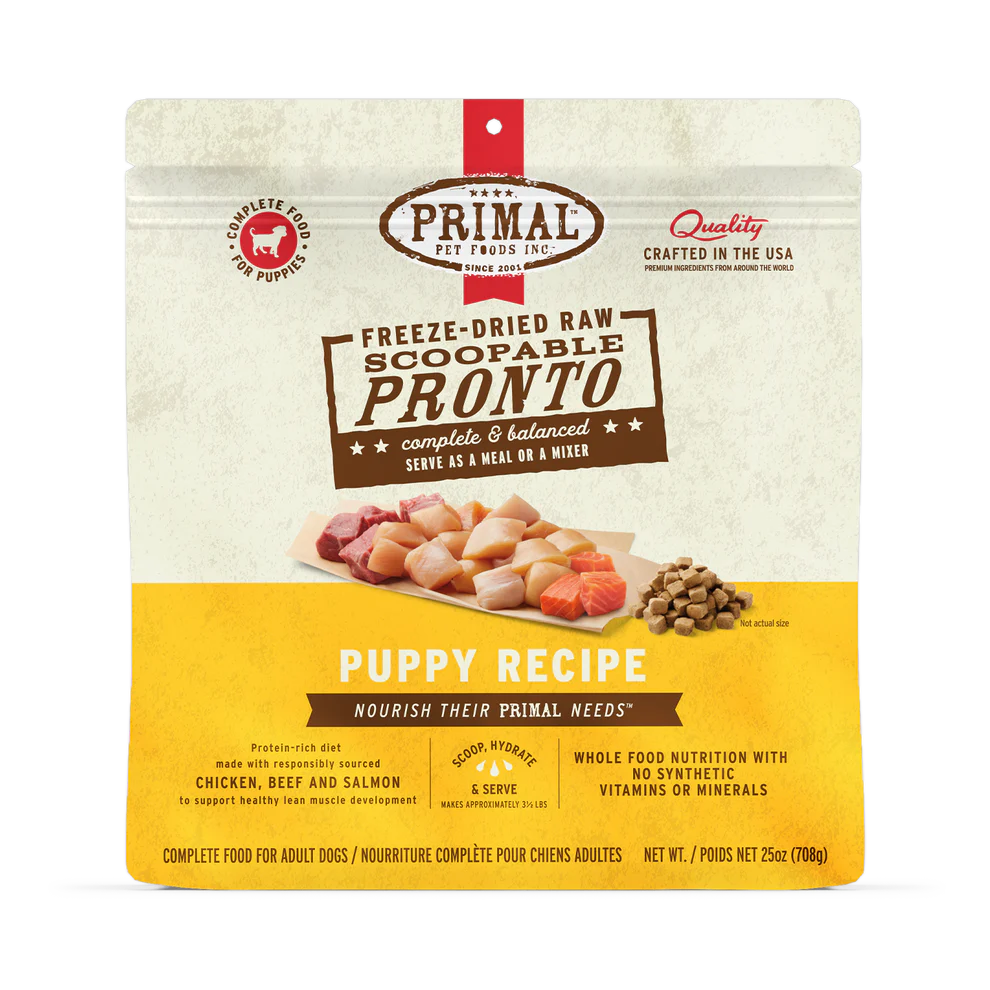 Primal Puppy Recipe Freeze-Dried Raw Pronto Dog Food