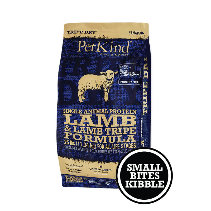 PetKind SAP Lamb Tripe Formula Antibiotic Free Dry Dog Food