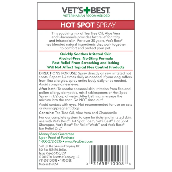 Vet's Best Hot Spot Spray Dog