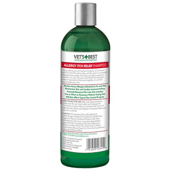 Vet's Best Allergy Itch Relief Shampoo Dog
