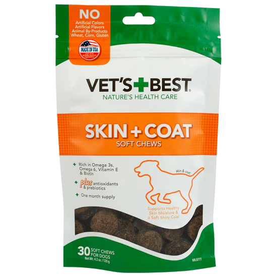Vet's Best Skin And Coat Soft Chews