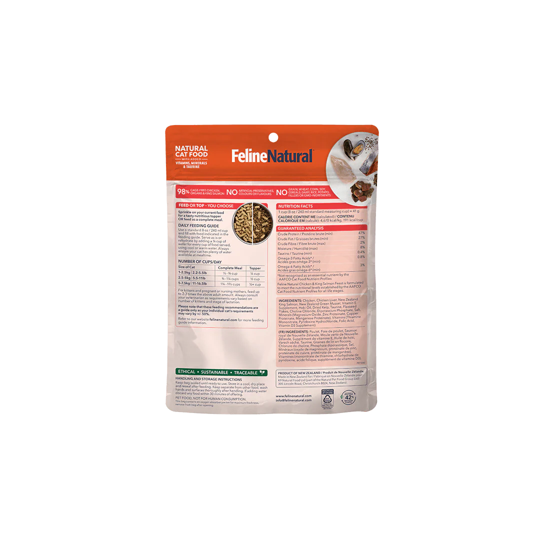 Feline Natural Chicken & King Salmon Freeze-Dried Cat Food