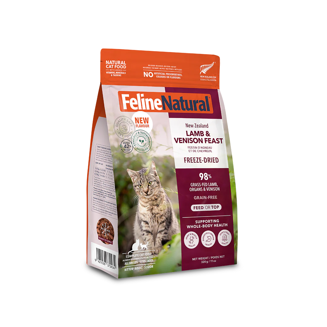 Feline Natural Lamb & Venison Freeze-Dried Cat Food