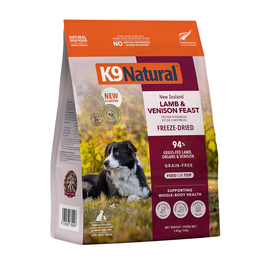 K9 Natural Lamb & Venison Freeze-Dried Dog Food