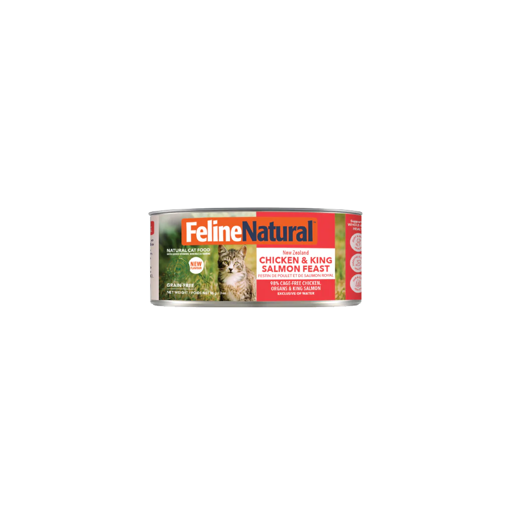 Feline Natural Chicken & King Salmon Feast Canned Wet Cat Food