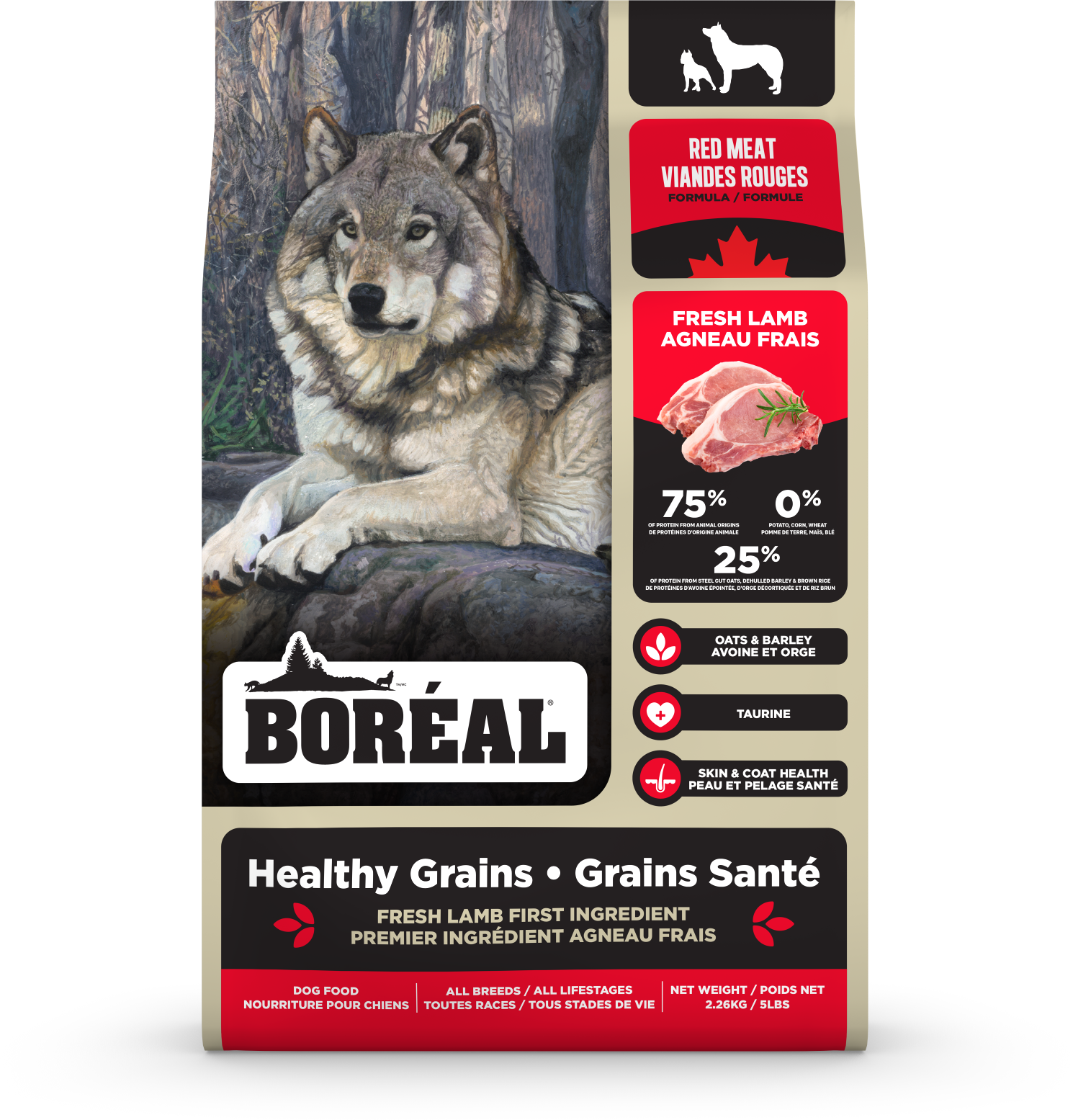Boreal Healthy Grains Red Meat Dog Food