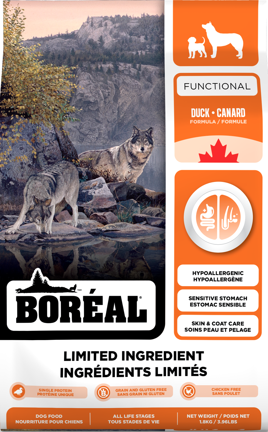 Boreal Functional Limited Ingredients All Breeds Duck Dry Dog Food