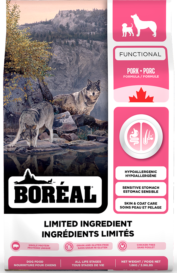 Boreal Functional Limited Ingredients All Breeds Pork Dry Dog Food