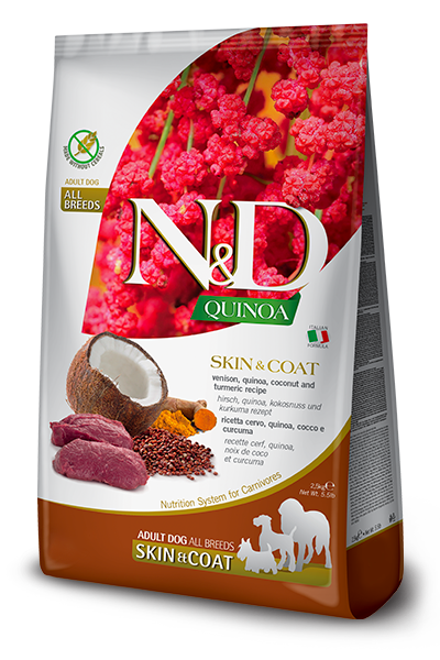 Farmina N&D Quinoa Skin & Coat Venison & Coconut Dog Dry Food
