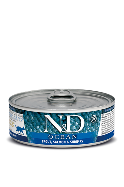 Farmina N&D Ocean Trout, Salmon & Shrimp Cat Wet Food