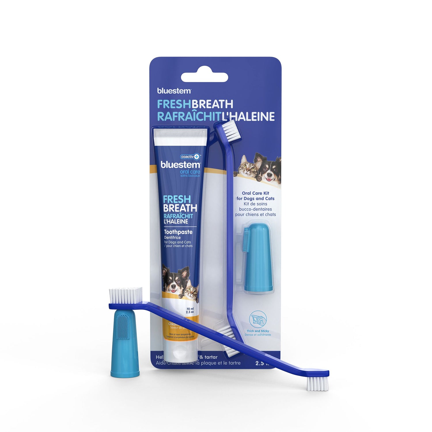 Bluestem Oral Care Kit Chicken Flavor For Dog and Cat