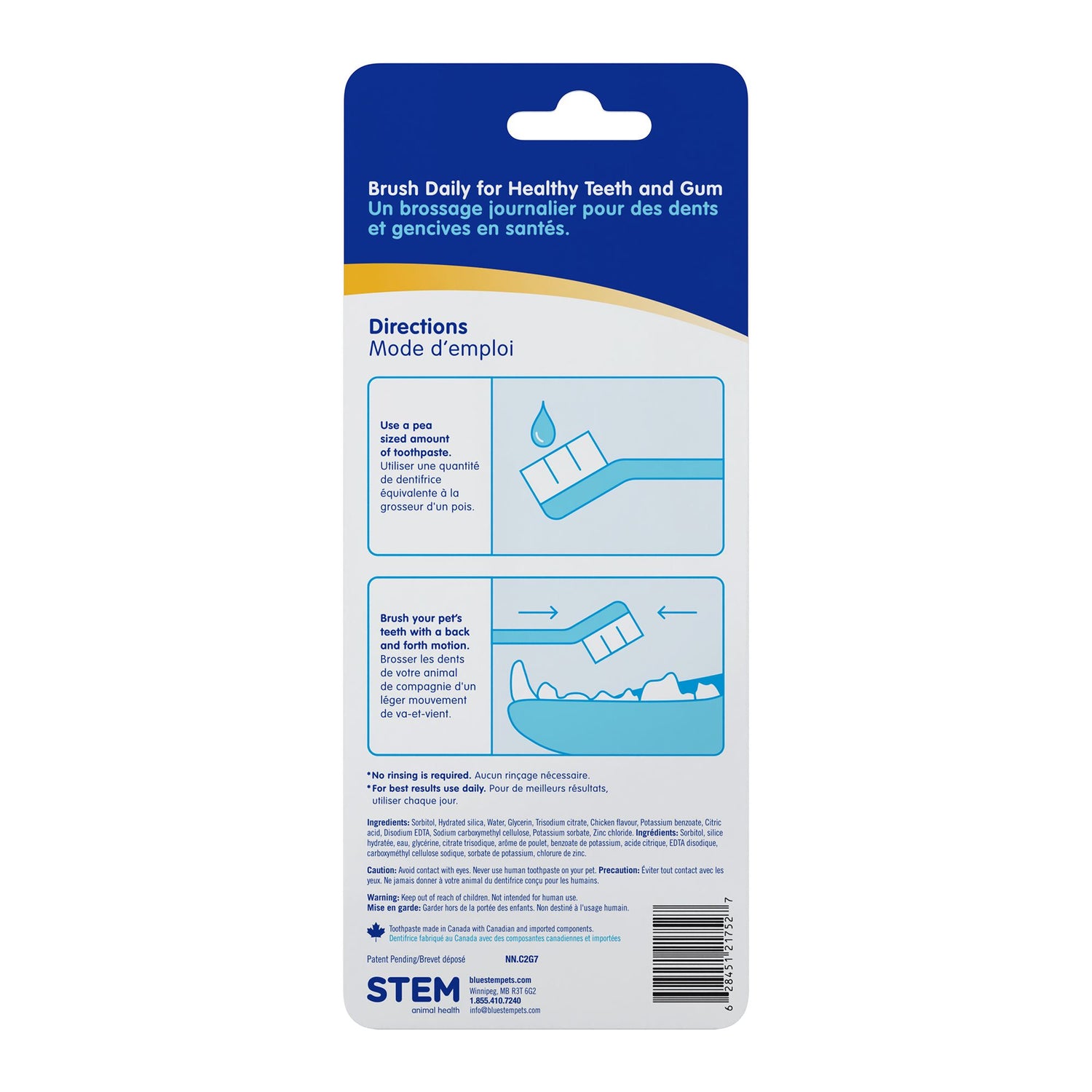 Bluestem Oral Care Kit Chicken Flavor For Dog and Cat