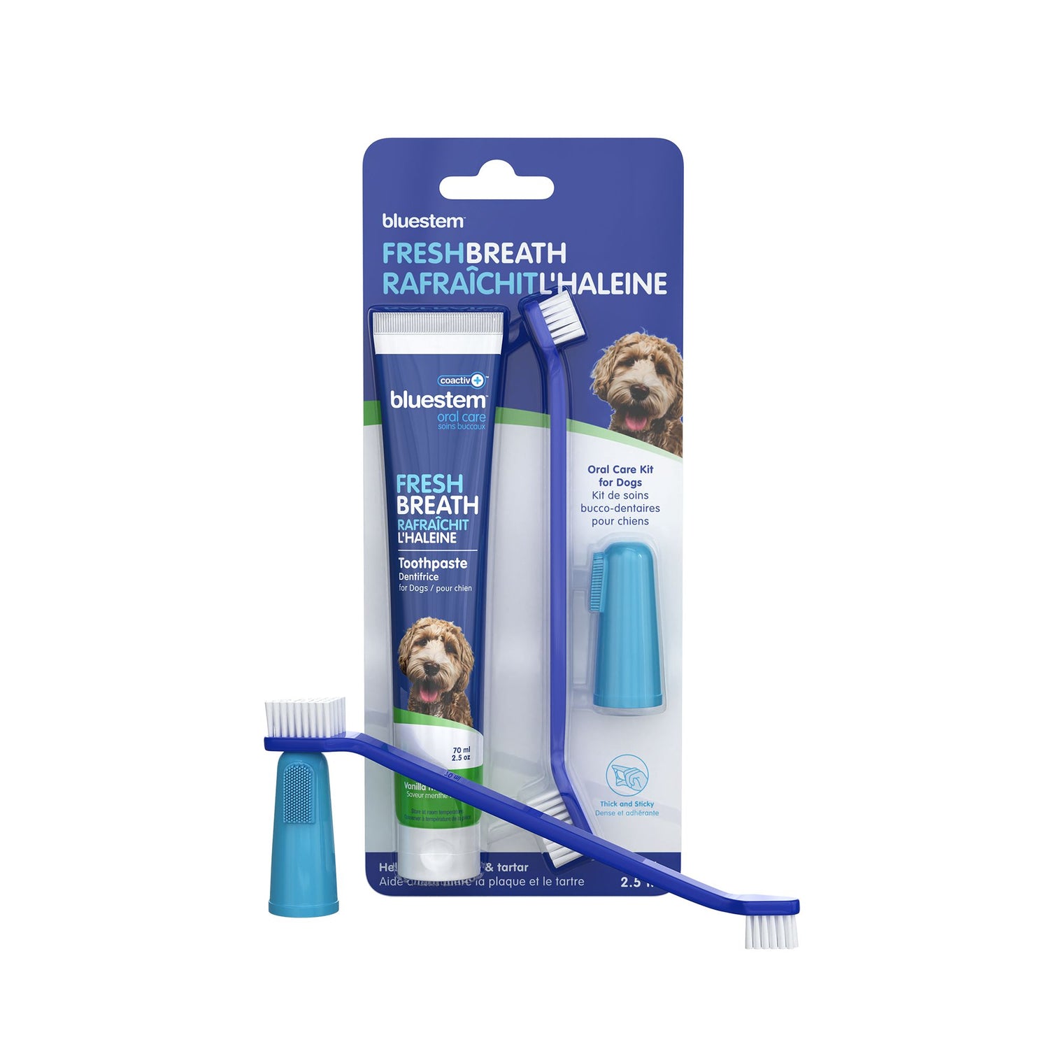 Bluestem Oral Care Kit Vanilla Mint Flavor For Dog