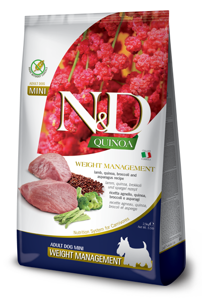 Farmina N&D Quinoa Weight Management Lamb Mini Dog Dry Food