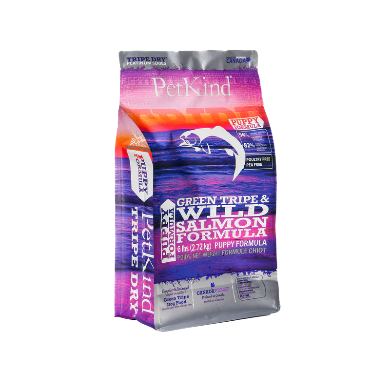 PetKind Puppy Formula Green Tripe & Wild Salmon Tripe Dry Dog Food