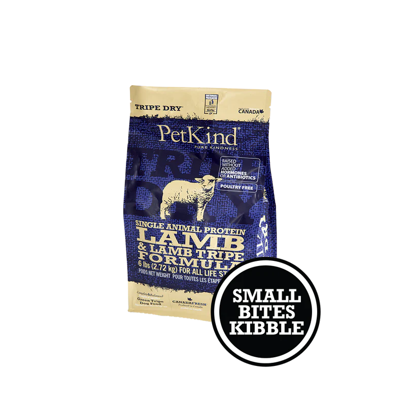PetKind SAP Lamb Tripe Formula Antibiotic Free Dry Dog Food