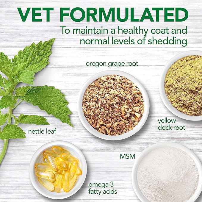 Vet's Best Healthy Coat Shed And Itch Supplements For Dog