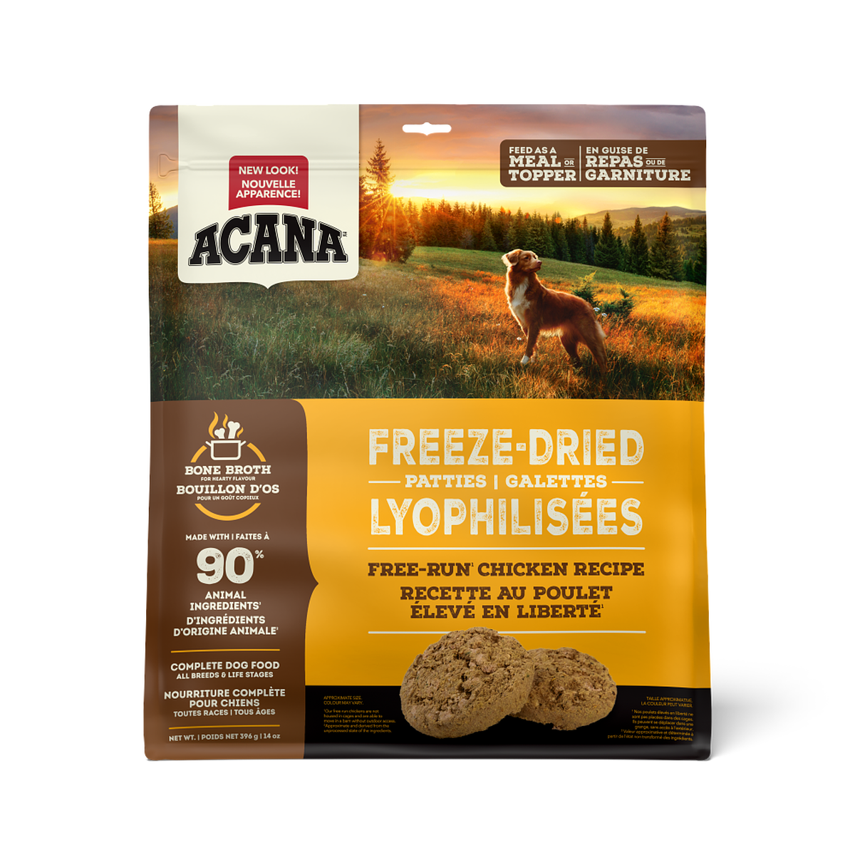 ACANA Free-Run Chicken Recipe Freeze-Dried Patties Dog Food
