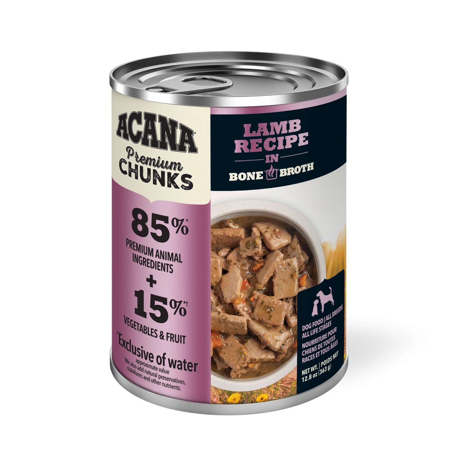 ACANA Premium Chunks Lamb Recipe in Bone Broth Dog Wet Food