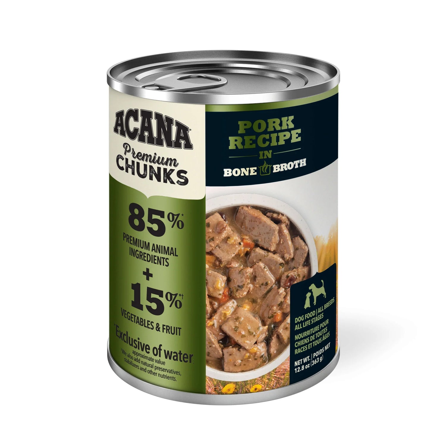 ACANA Premium Chunks Pork Recipe in Bone Broth Dog Wet Food
