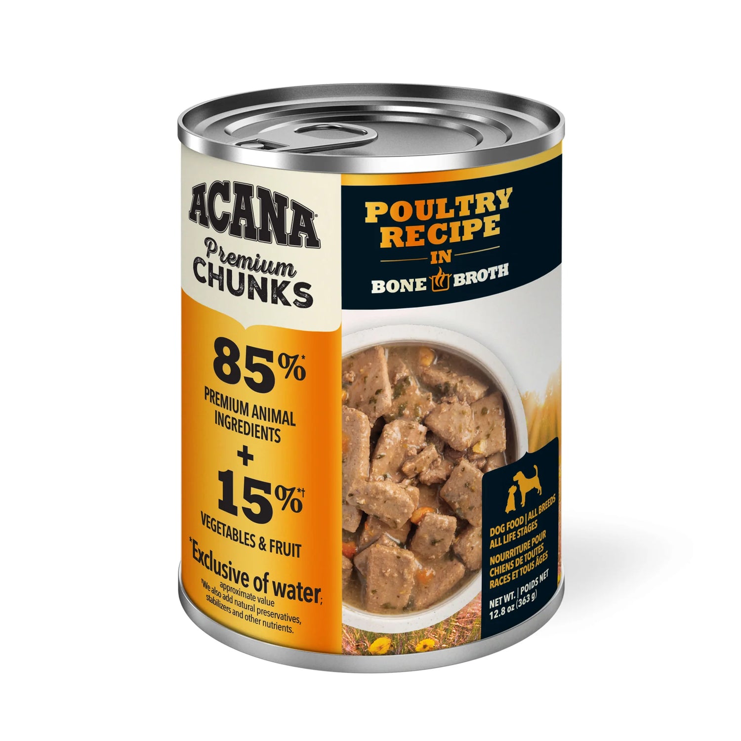 ACANA Premium Chunks Poultry Recipe in Bone Broth Dog Wet Food