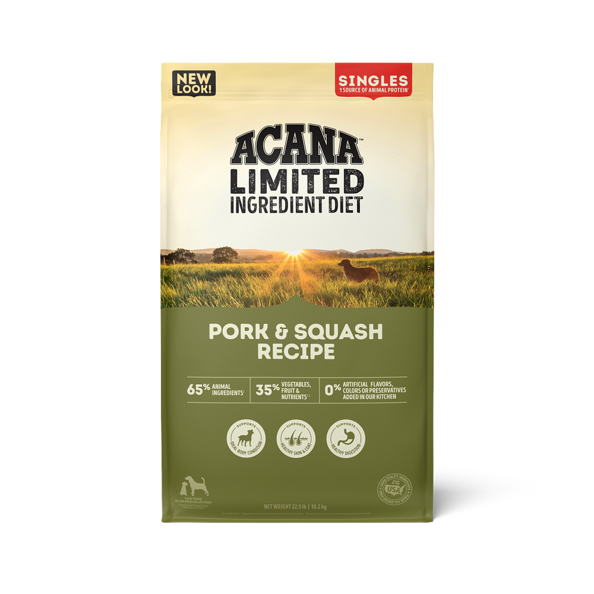 ACANA Singles Pork + Squash Recipe Dog Dry Food