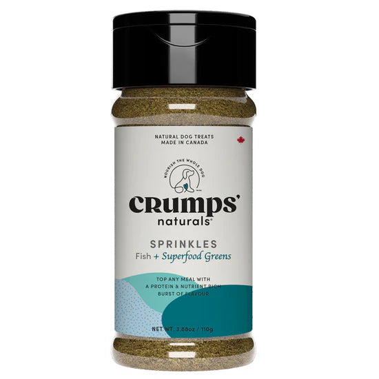 Crumps Sprinkles Fish + Superfood Greens Dog Meal Topper
