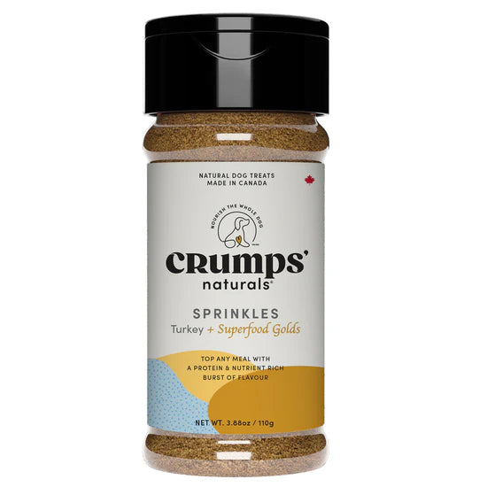 Crumps Sprinkles Turkey + Superfood Golds Dog Meal Topper