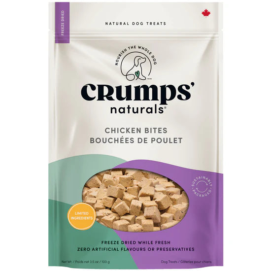 Crumps Freeze Dried Chicken Bites Treats Dog