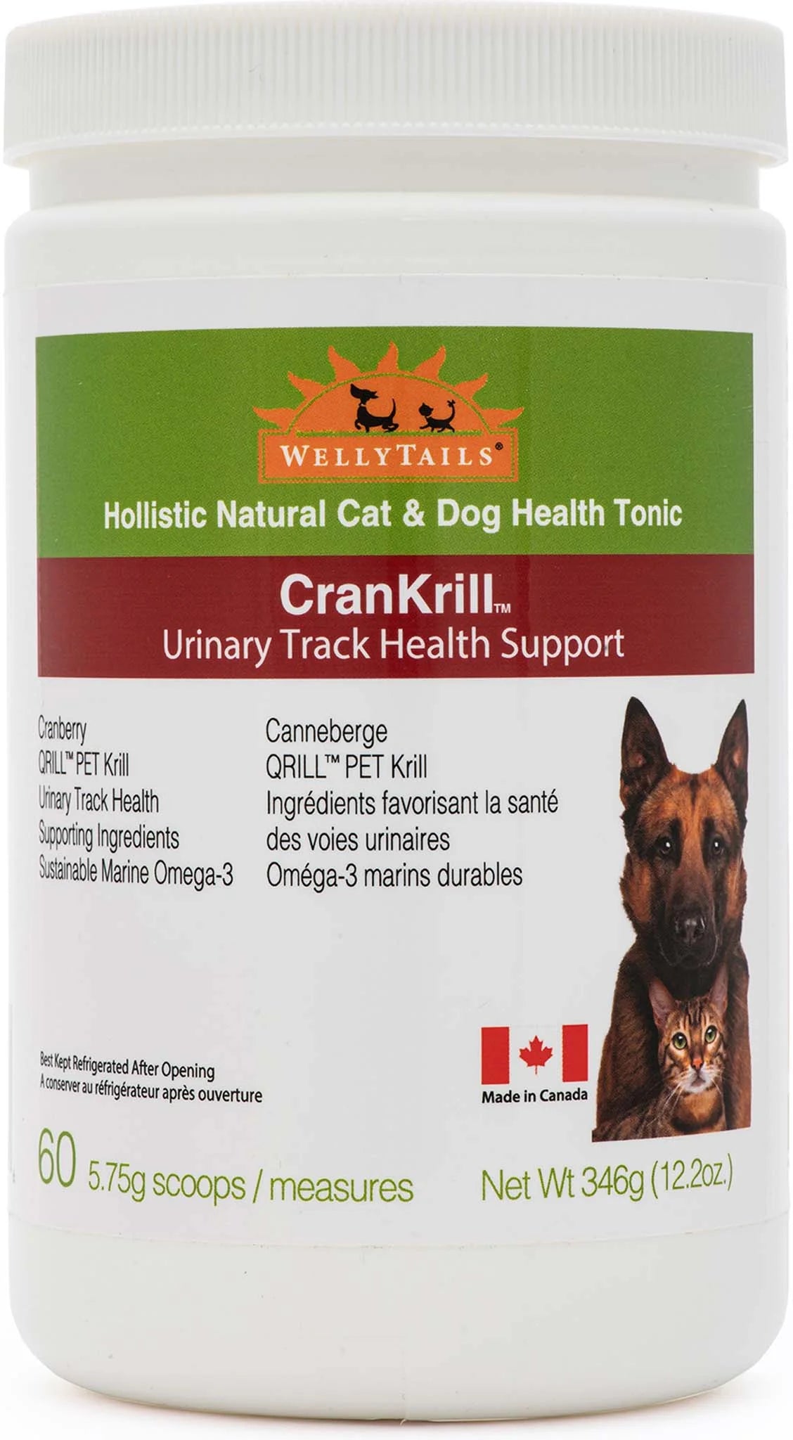 Wellytails Cran Krill Urinary Tract Support Dog
