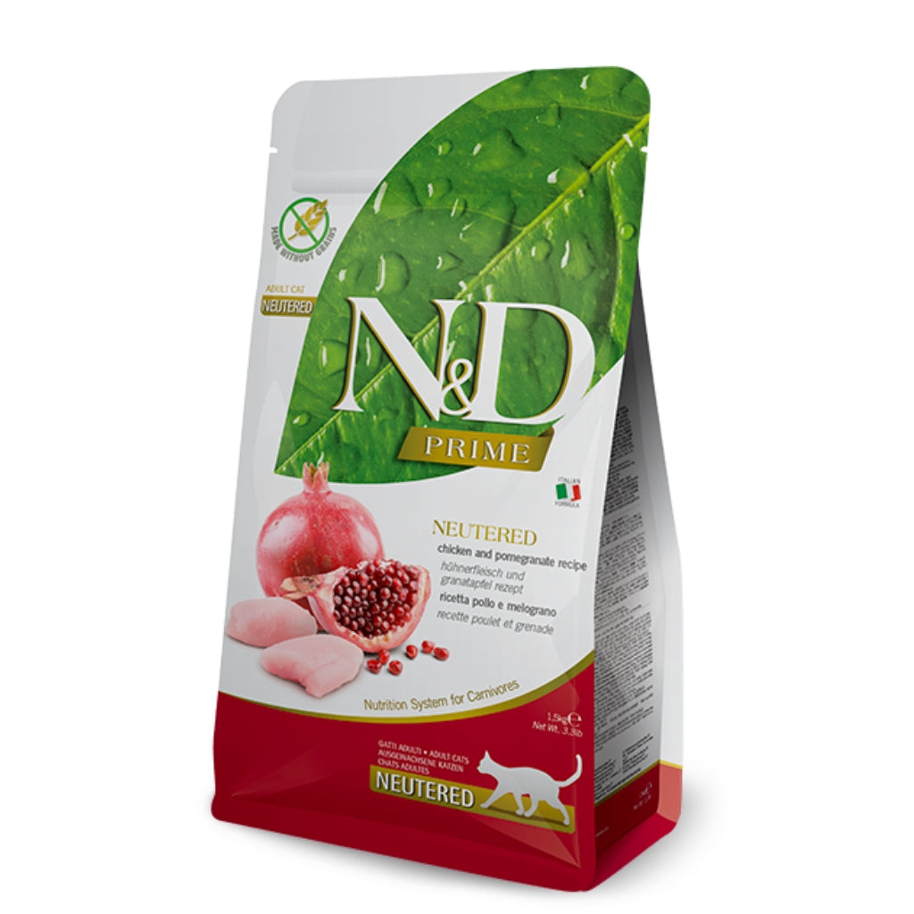 Farmina N&D Prime Chicken & Pomegranate Neutered Cat Dry Food