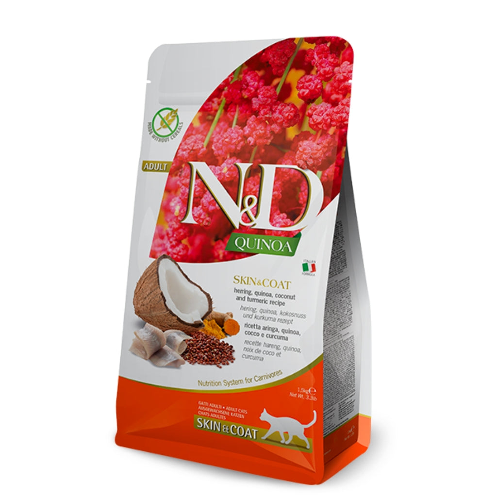Farmina N&D Quinoa Skin & Coat Herring Cat Dry Food