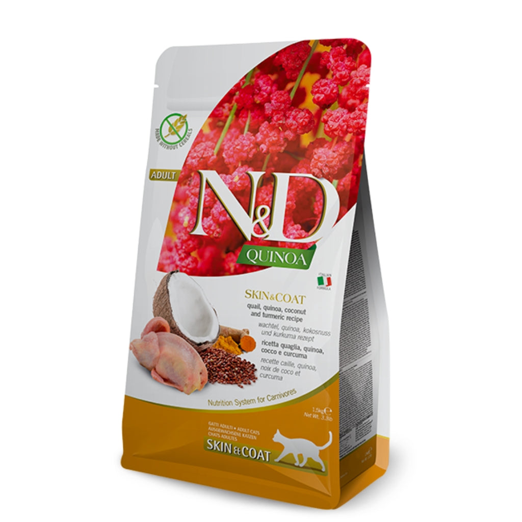Farmina N&D Quinoa Skin & Coat Quail Cat Dry Food