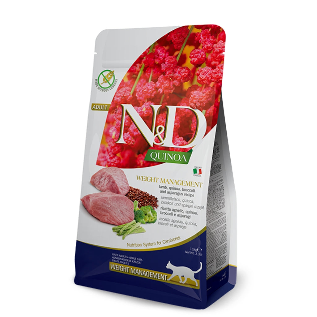 Farmina N&D Quinoa Weight Management Lamb Cat Dry Food