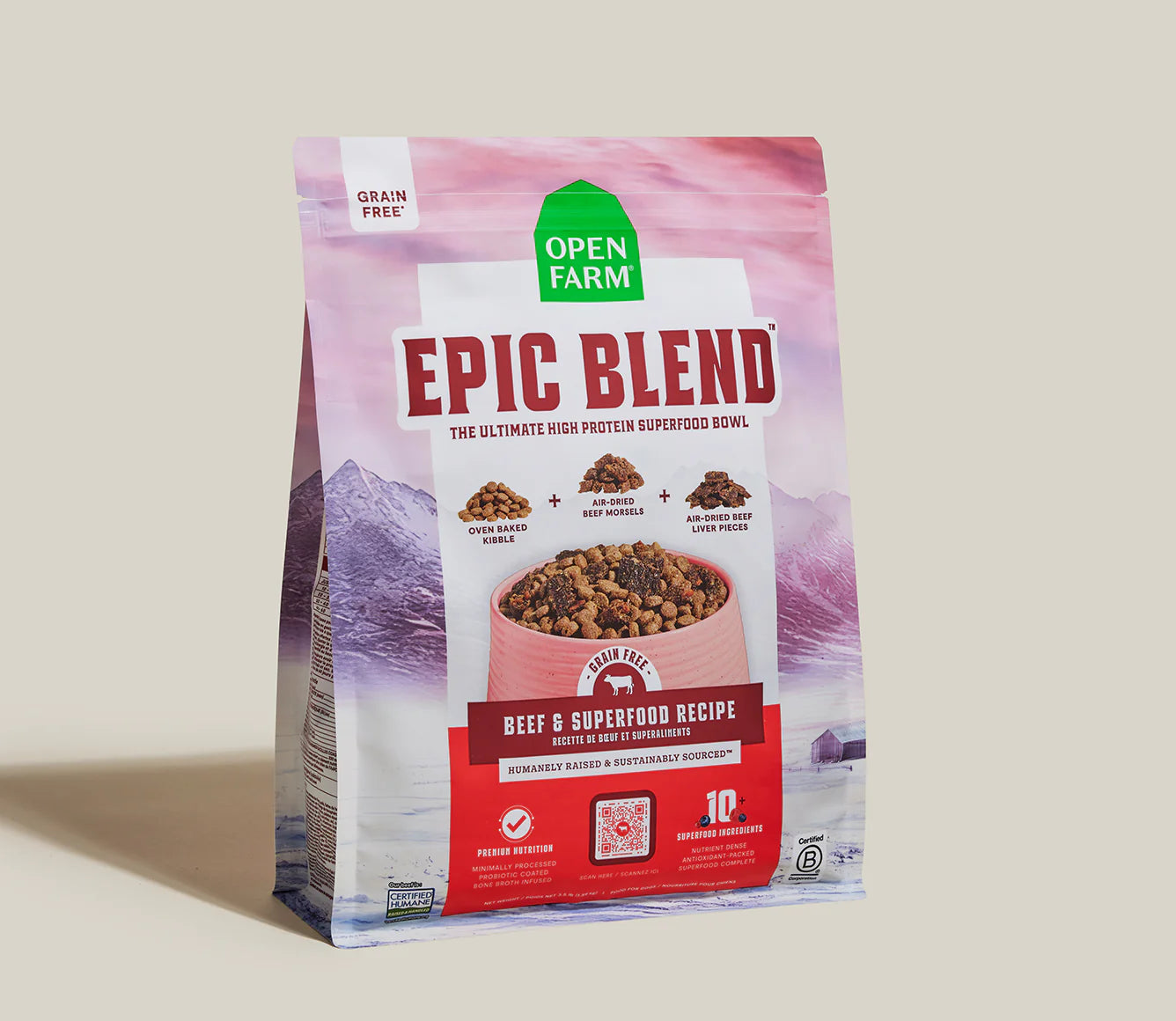 Open Farm Epic Blend Grain Free Beef & Superfood Recipe Dry Dog Food