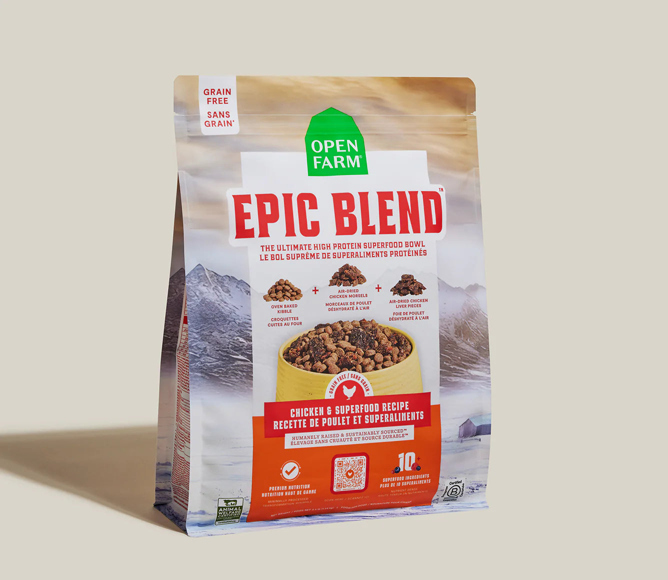 Open Farm Epic Blend Grain Free Chicken & Superfood Recipe Dry Dog Food