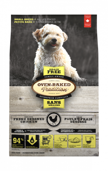 Oven-Baked Tradition Small Breed All Life Stages Grain Free Chicken Dog Dry Food
