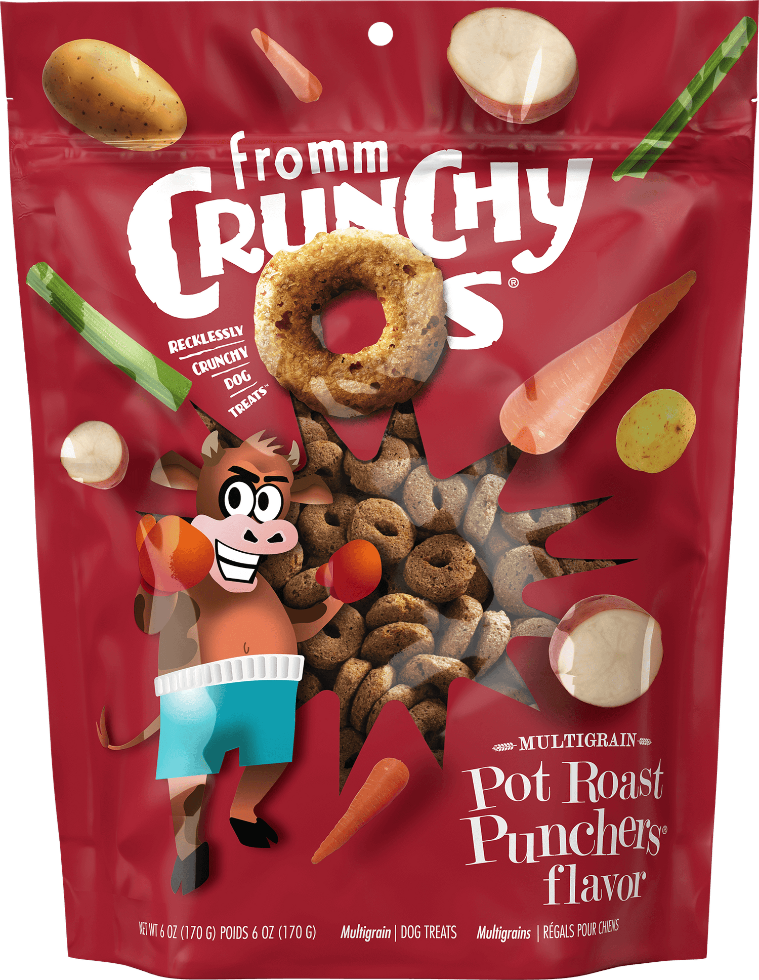 Fromm Crunchy Os Pot Roast Punchers Flavor Dog Treats 6oz