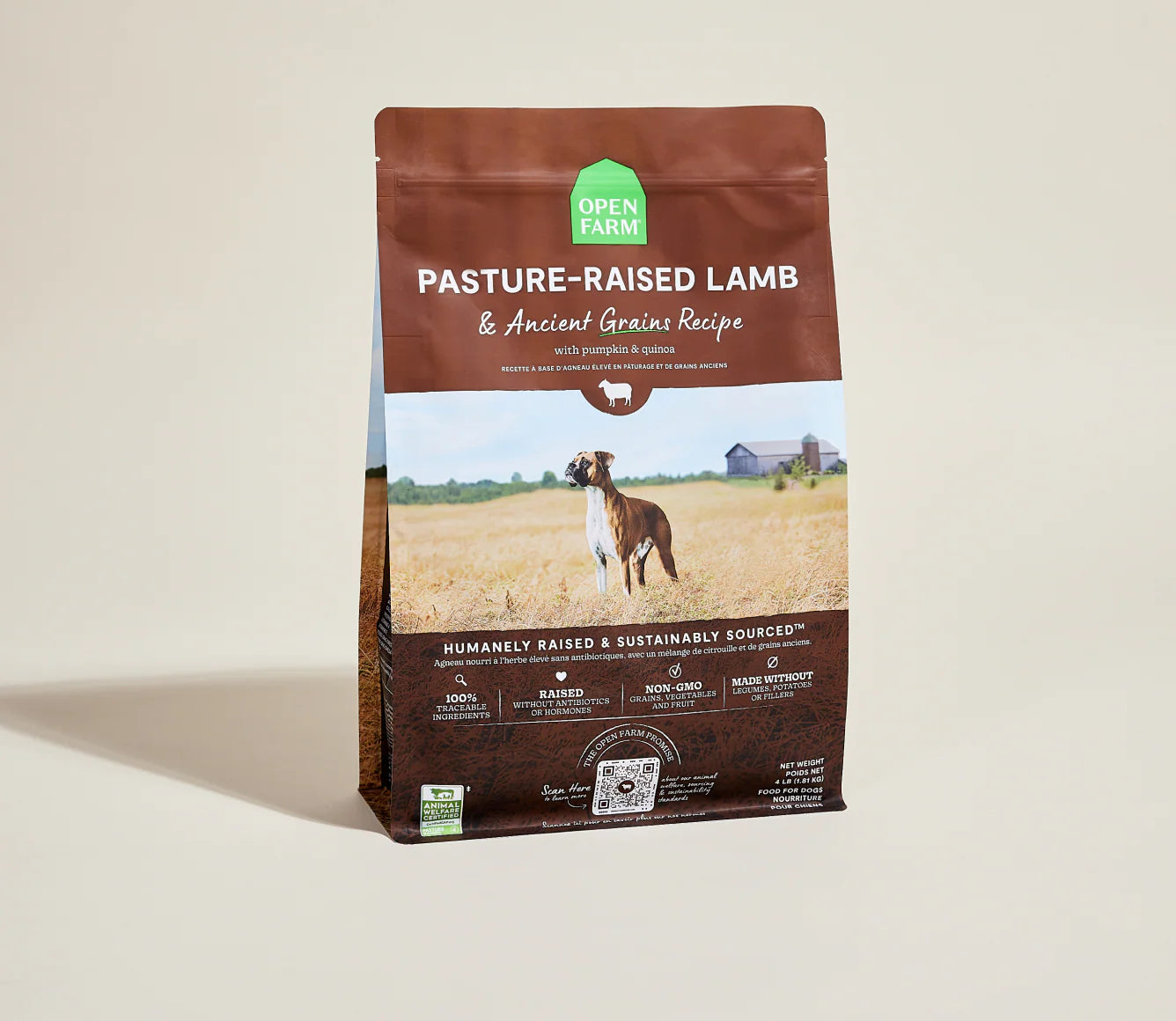 Open Farm Pasture-Raised Lamb Ancient Grains Dry Dog Food