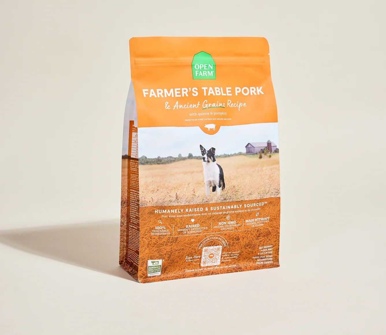 Open Farm Farmer's Table Pork Ancient Grains Dry Dog Food